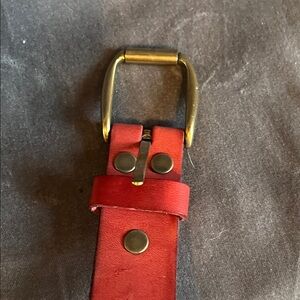 Red Leather Men's Bag